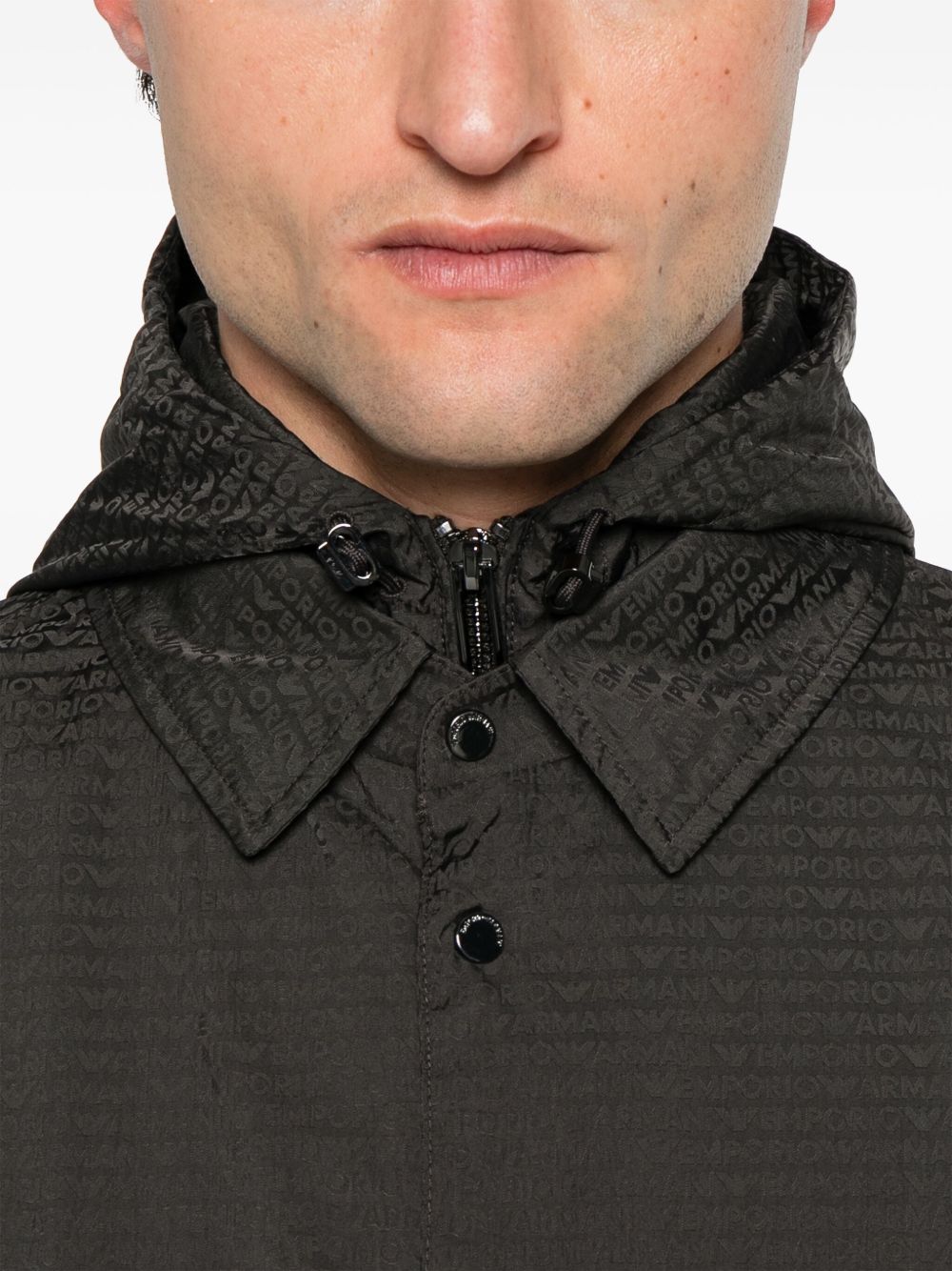 Emporio Armani Coats Marrone Scuro Lining: Polyamide