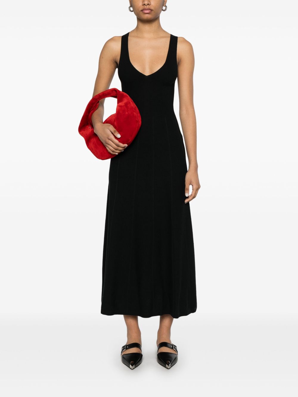 Emporio Armani Dresses Nero Cotton Viscose