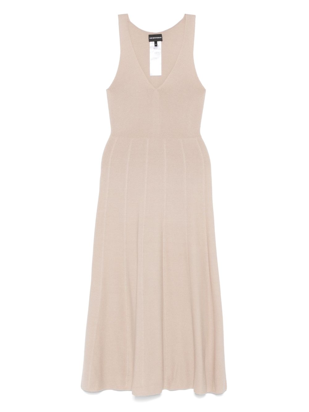Emporio Armani Dresses Beige Cotton Viscose