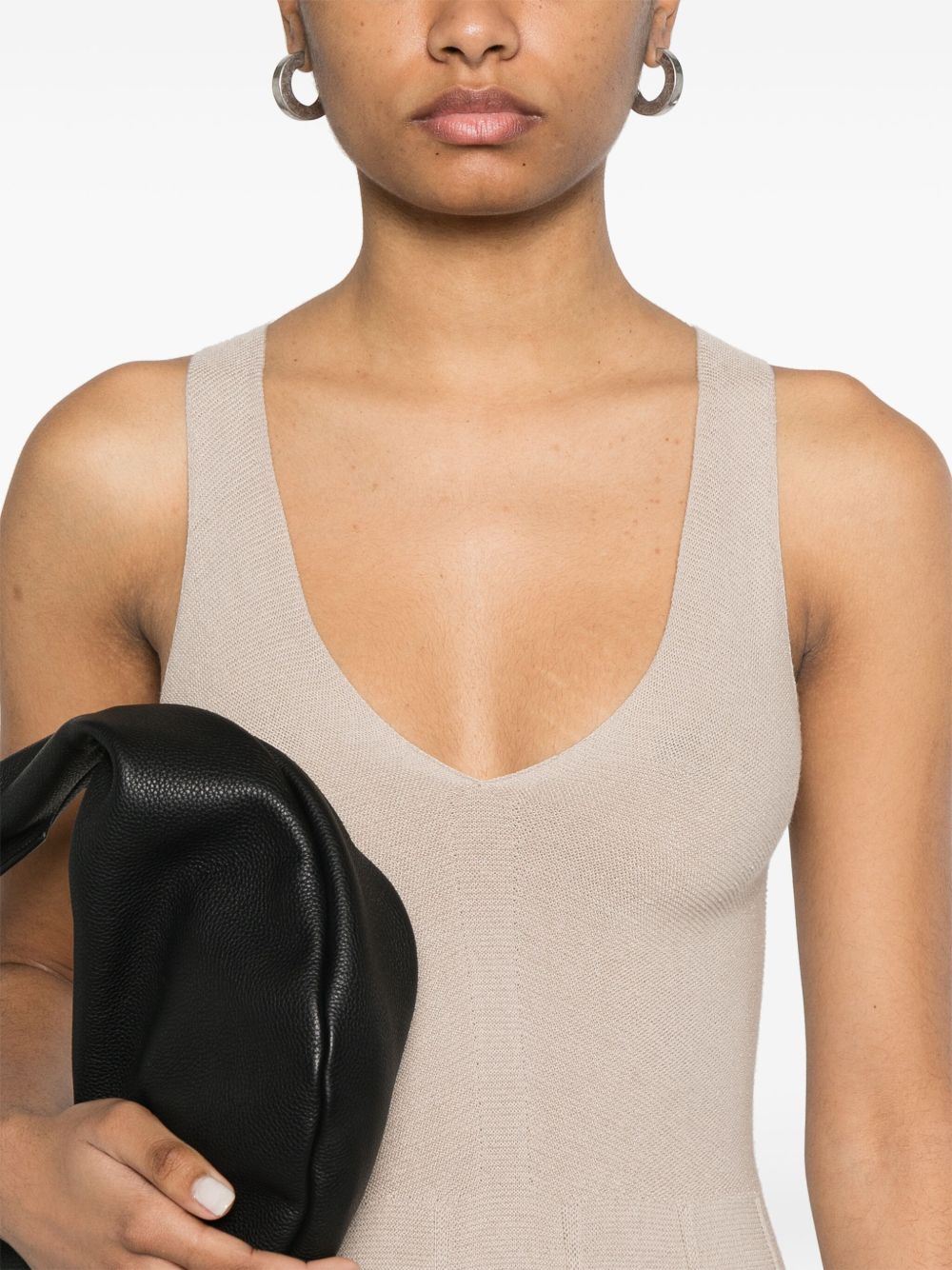 Emporio Armani Dresses Beige Cotton Viscose