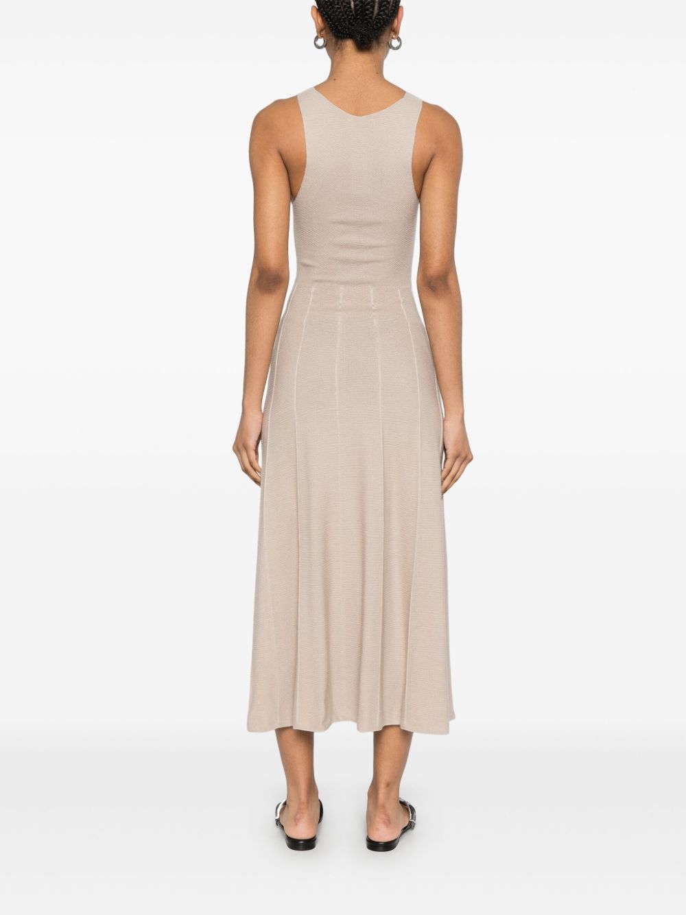Emporio Armani Dresses Beige Cotton Viscose