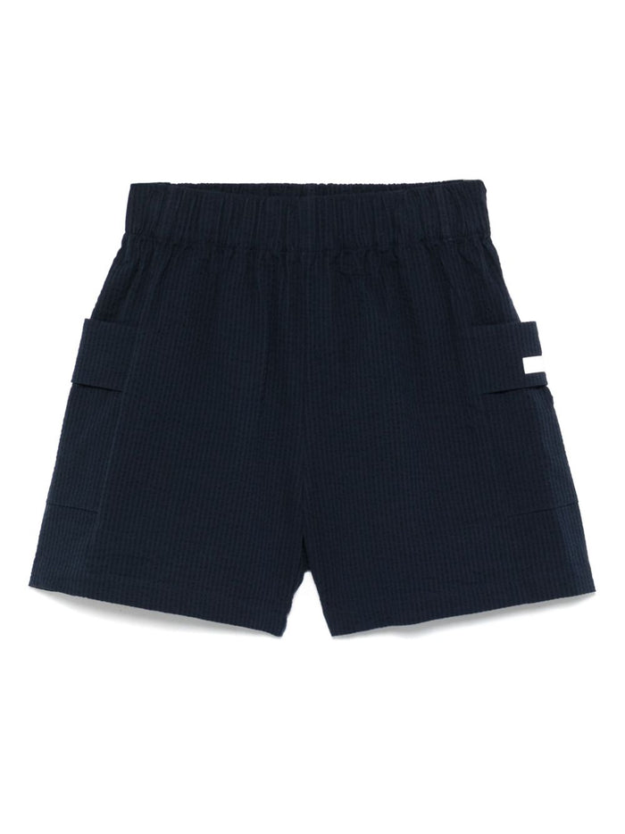 Ea7 Shorts Blu Cotton Elastane