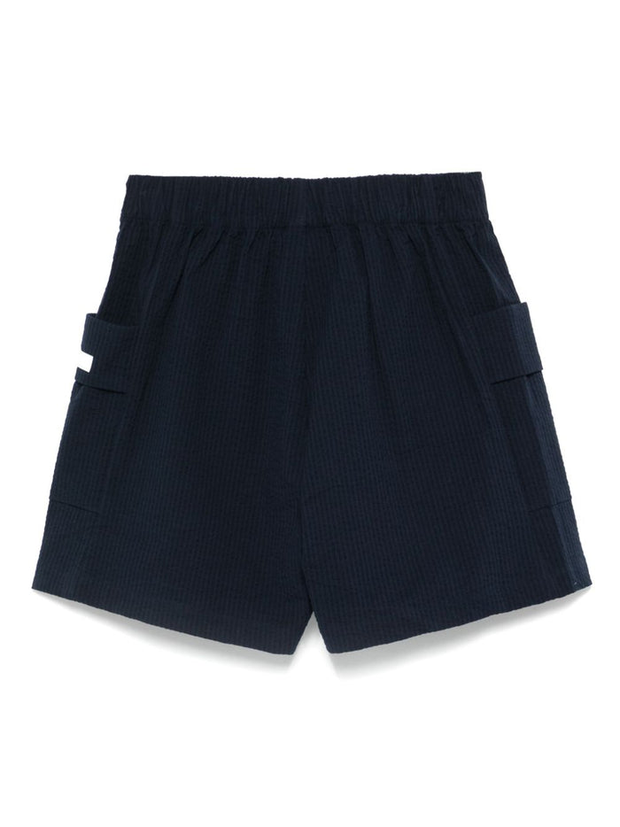 Ea7 Shorts Blu Cotton Elastane
