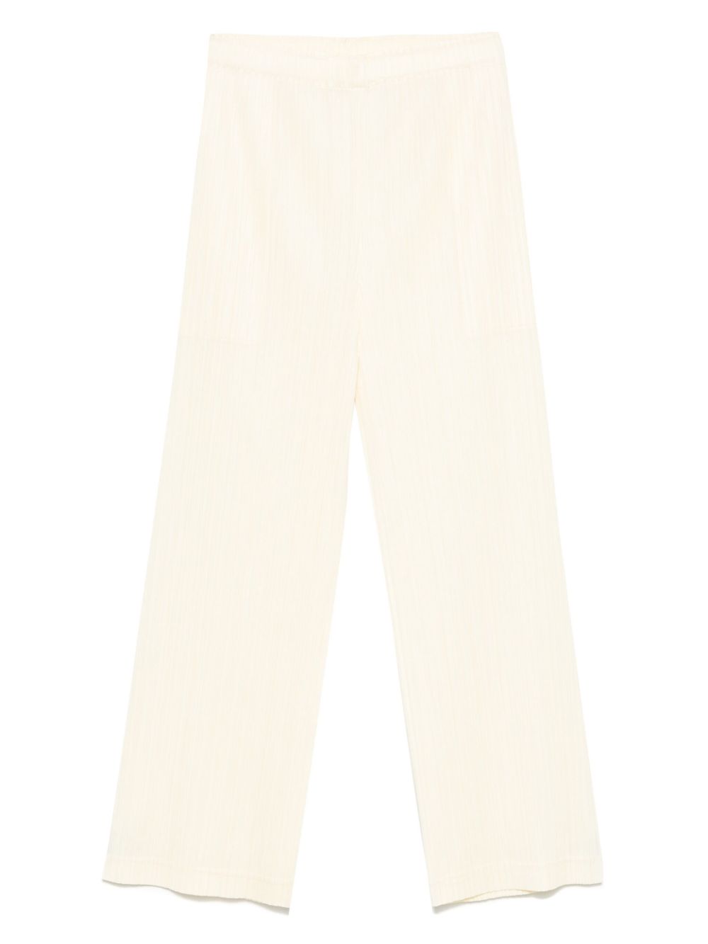 Pleats Please Trousers Beige Polyester