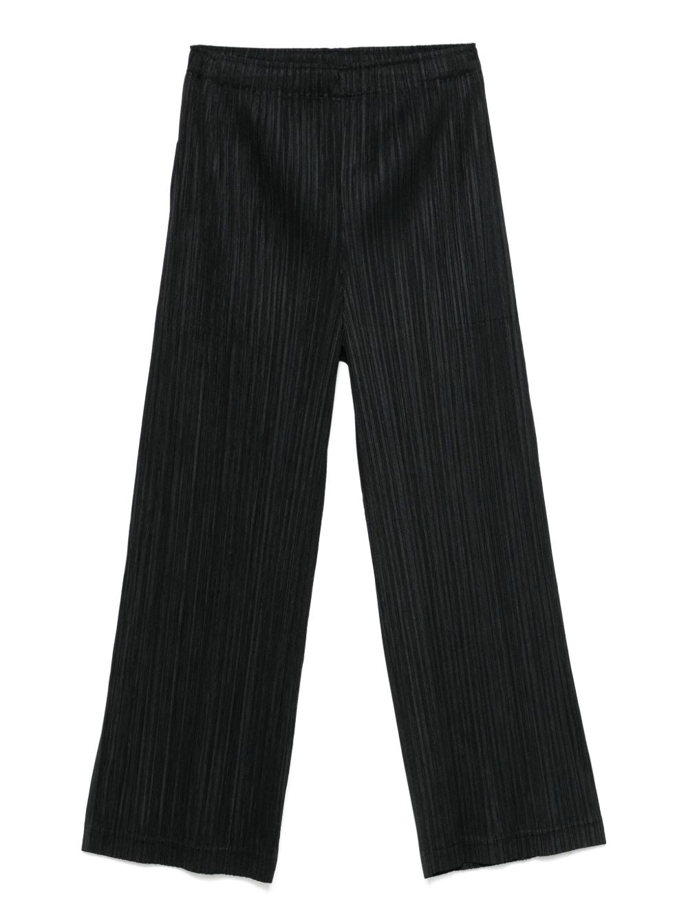 Pleats Please Trousers Black Polyester