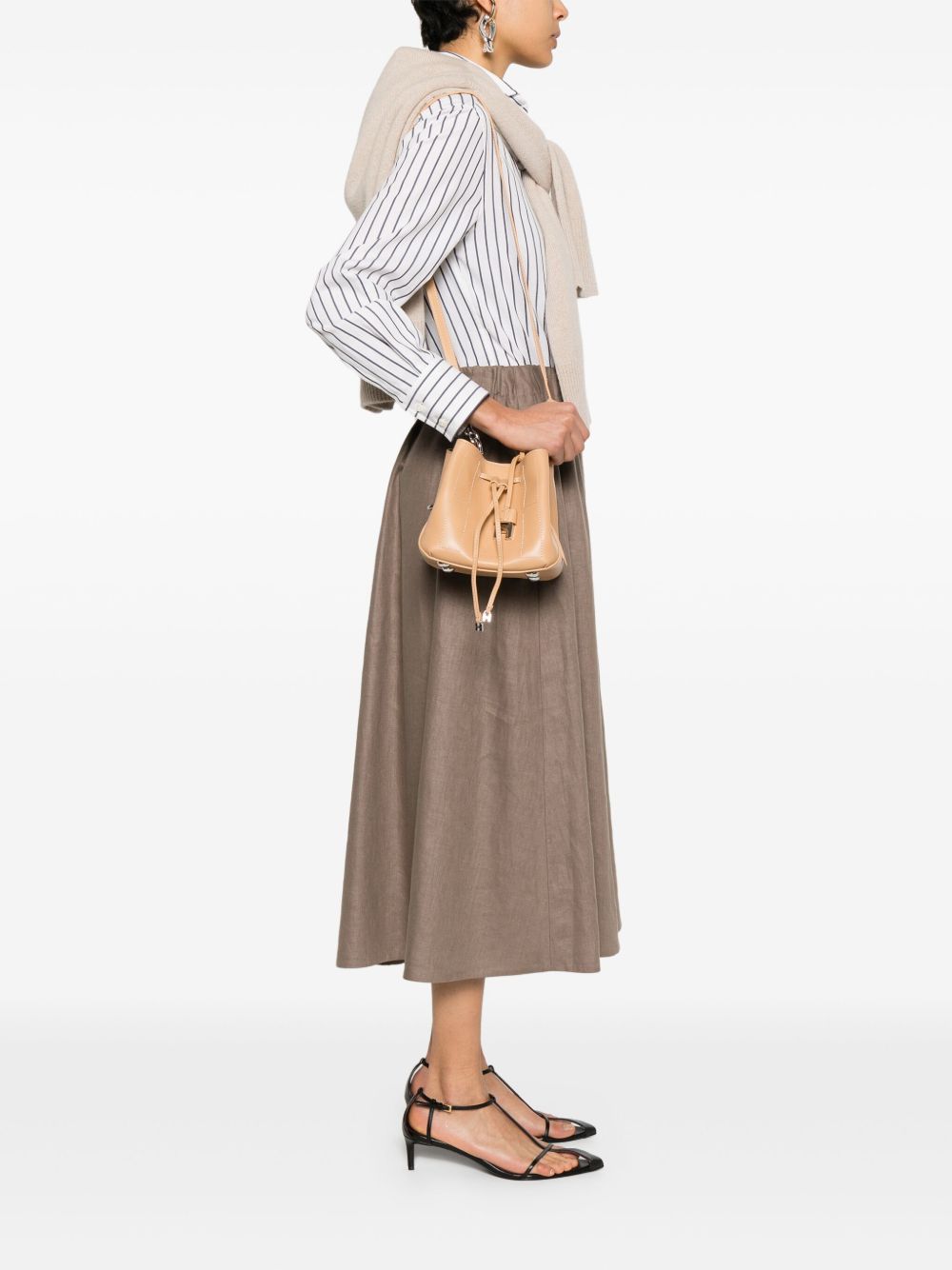 Hogan Pre Bags Beige Calf Leather