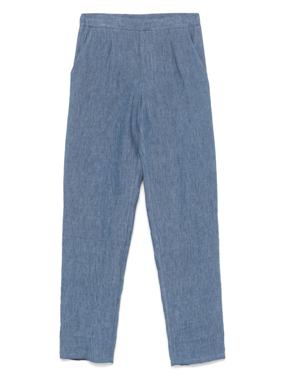 Emporio Armani Trousers Azzurro Linen