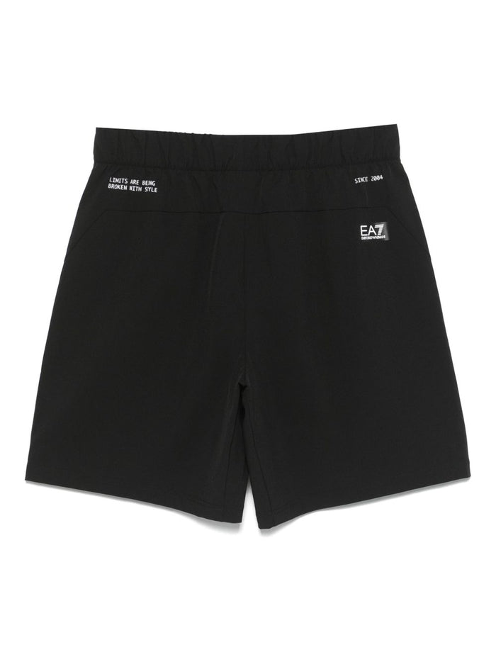 Ea7 Shorts Nero Polyester Elastane