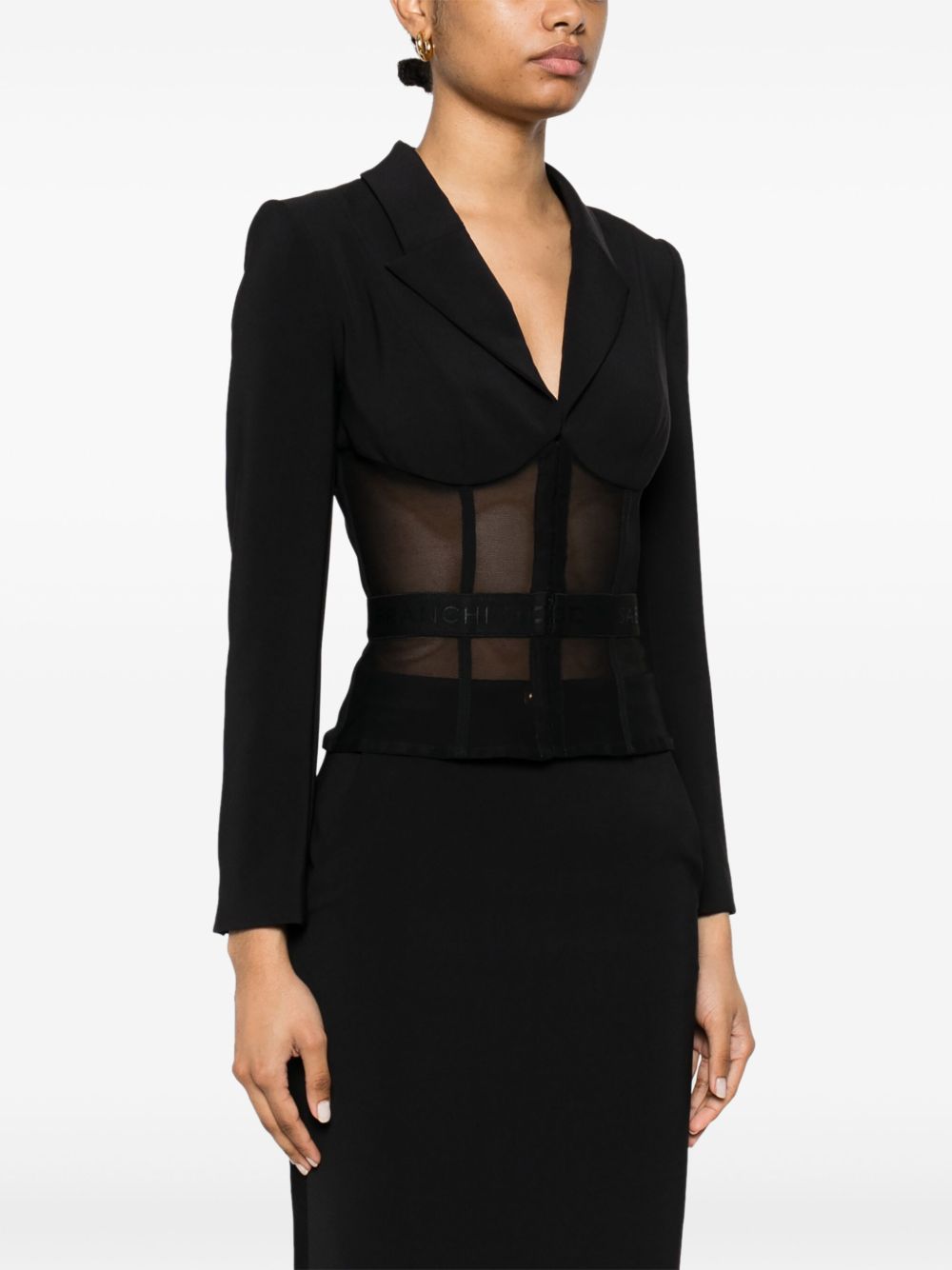 Elisabetta Franchi Jackets Black Outer: Polyester