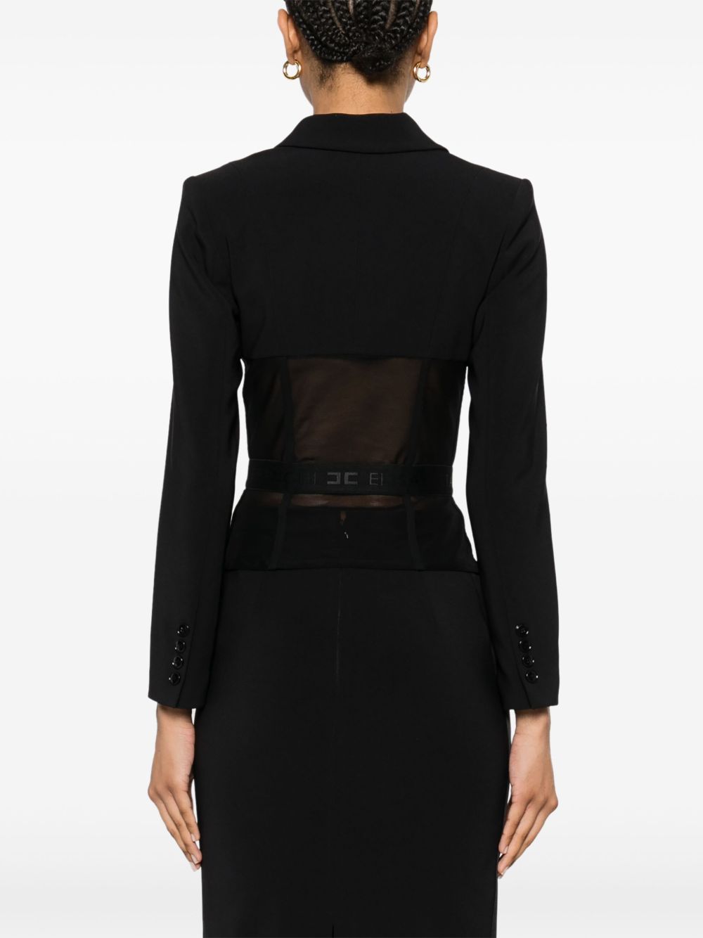 Elisabetta Franchi Jackets Black Outer: Polyester