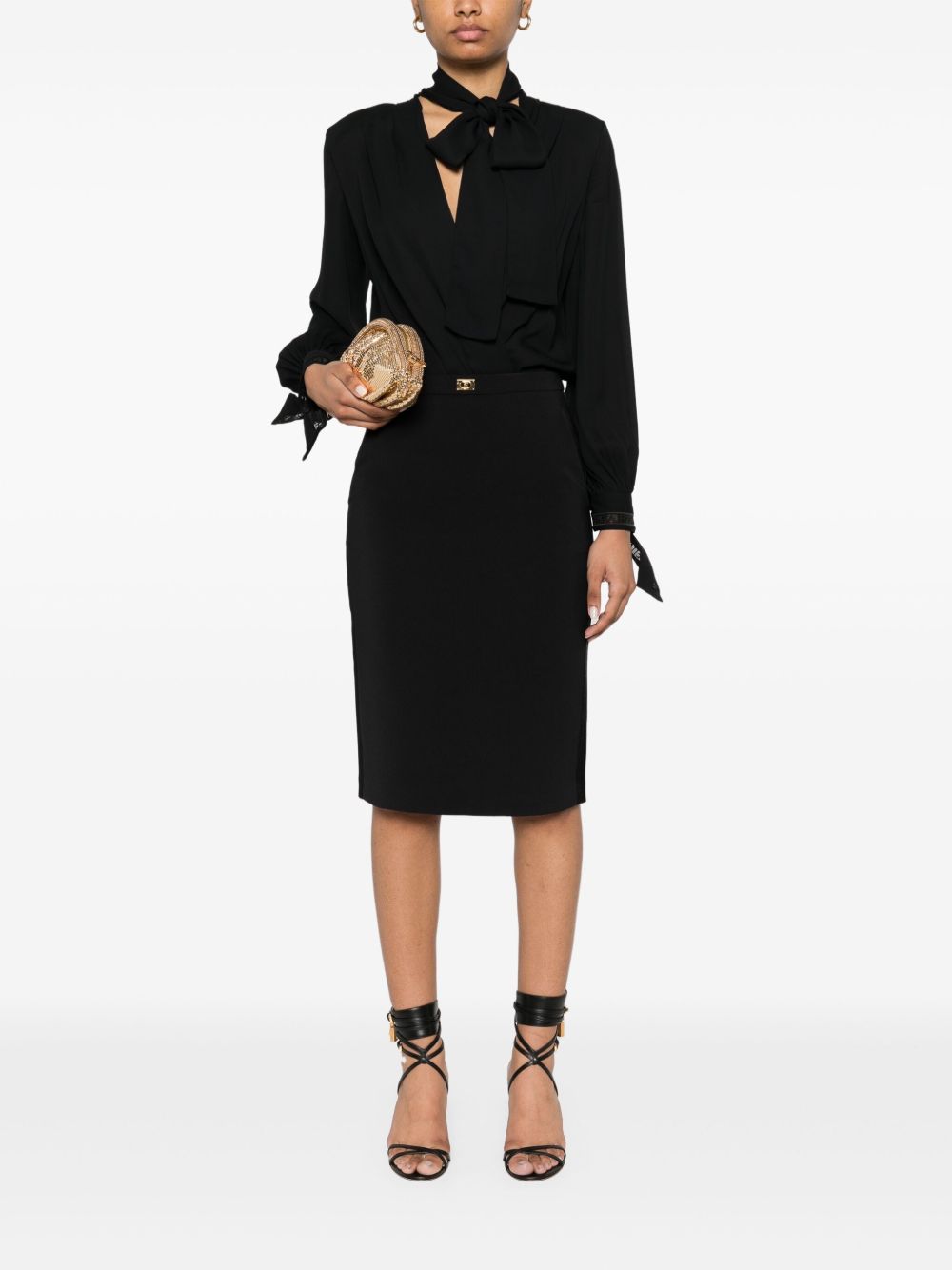 Elisabetta Franchi Skirts Black Outer: Polyester