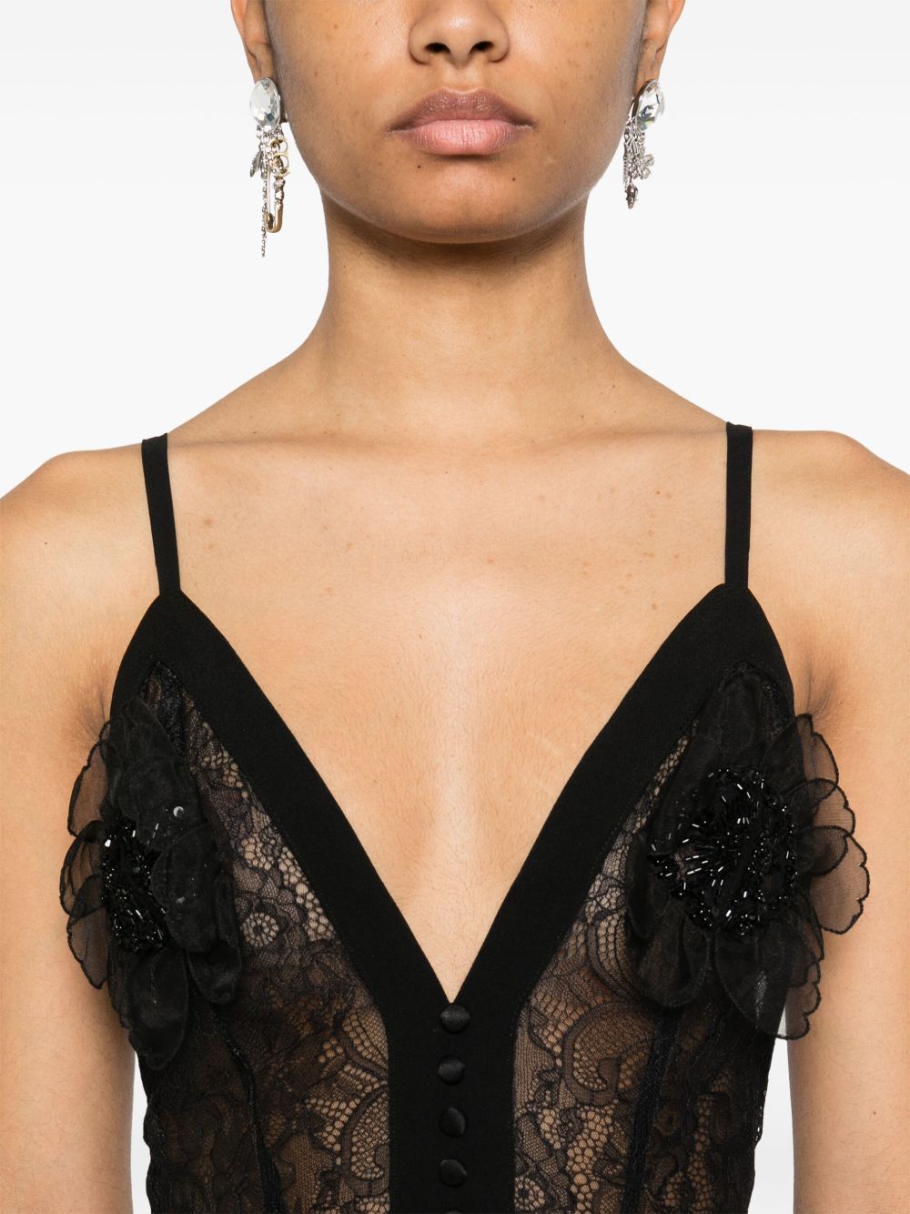 Elisabetta Franchi Dresses Black Outer: Polyamide