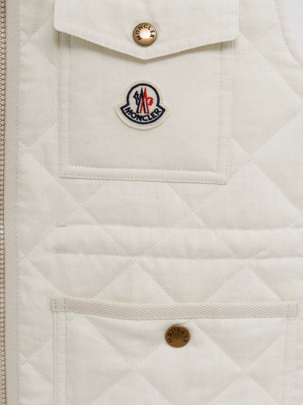 Moncler Sweaters White Linen