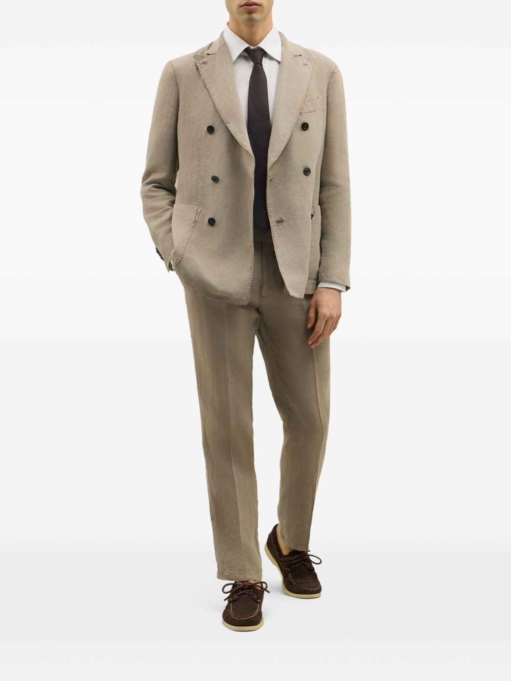 Boglioli Suit Beige Linen