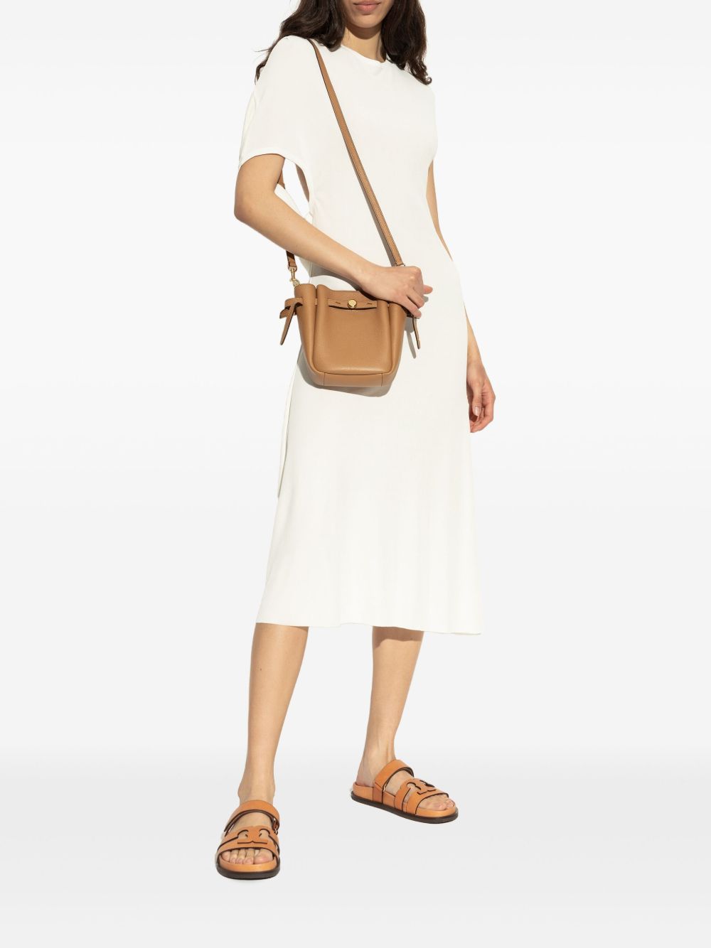 Tory Burch Sandals Camel Calf Leather