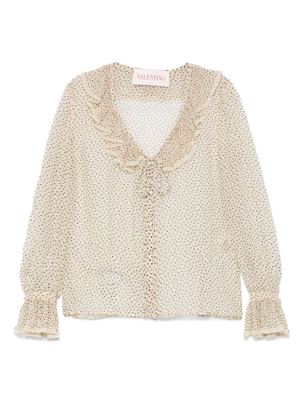 Valentino Shirts Beige Silk