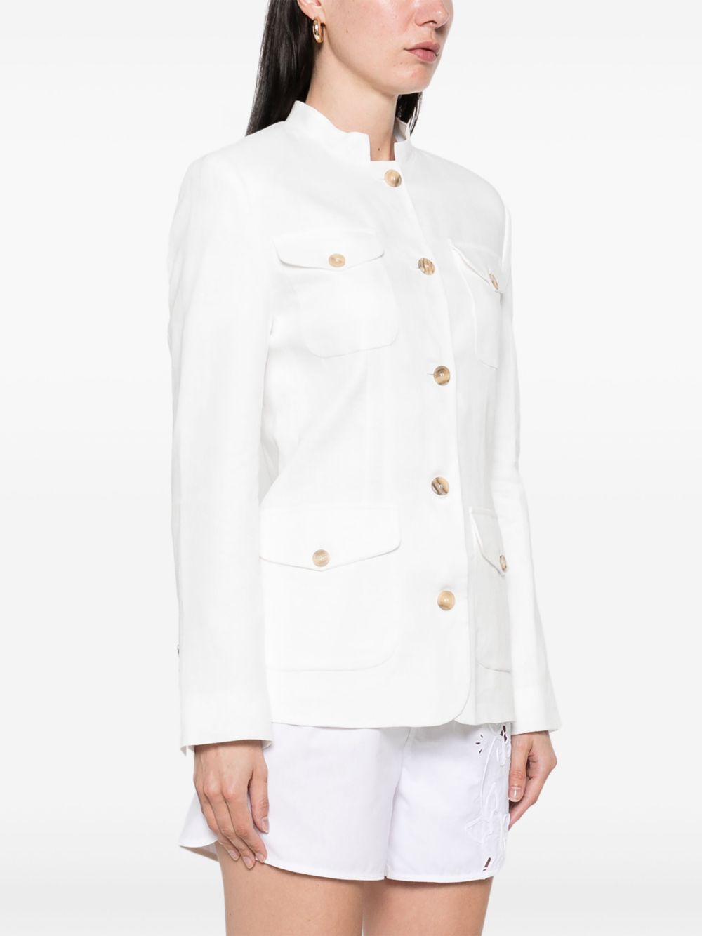 Semicouture Jackets White Linen