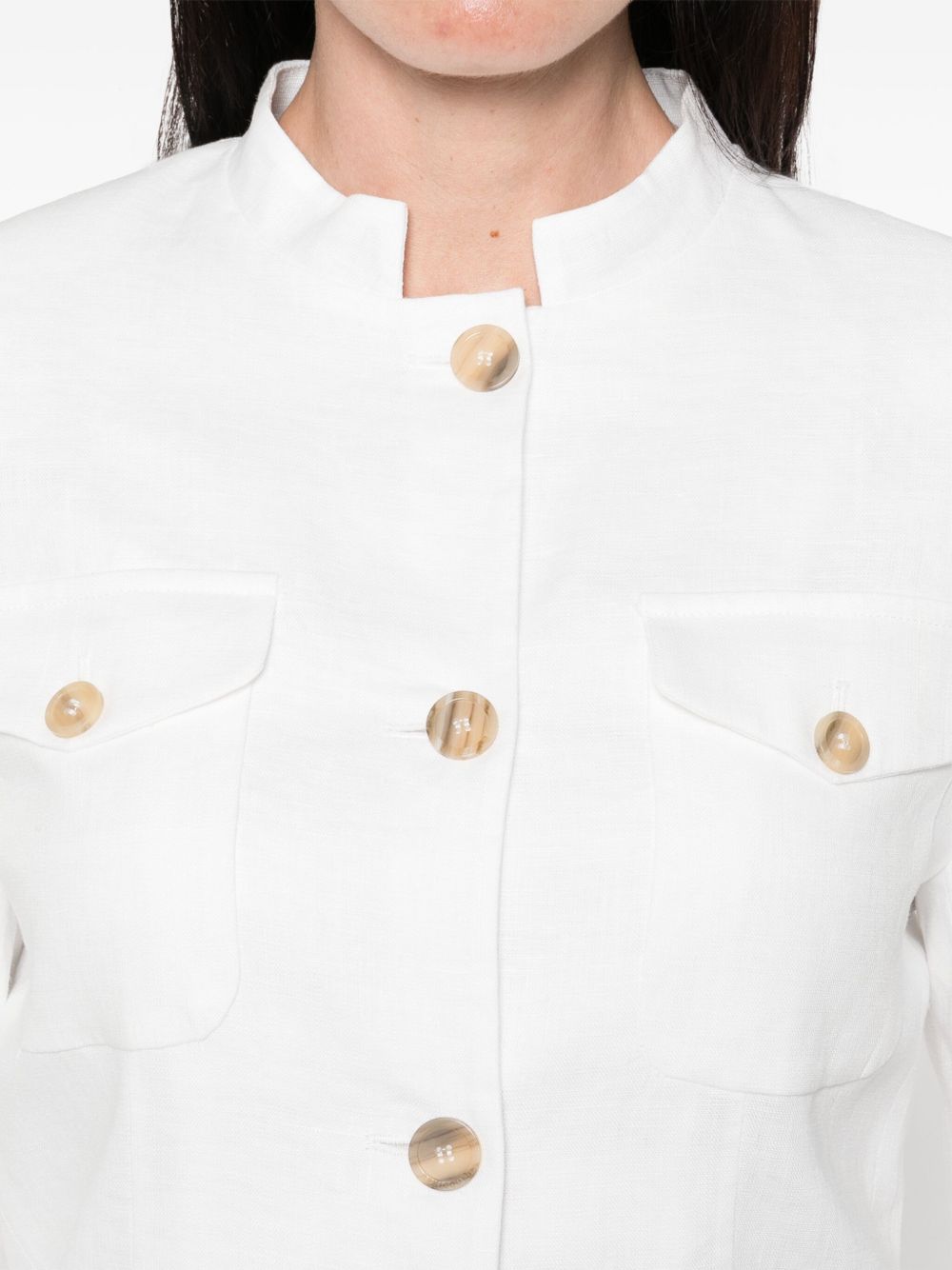 Semicouture Jackets White Linen