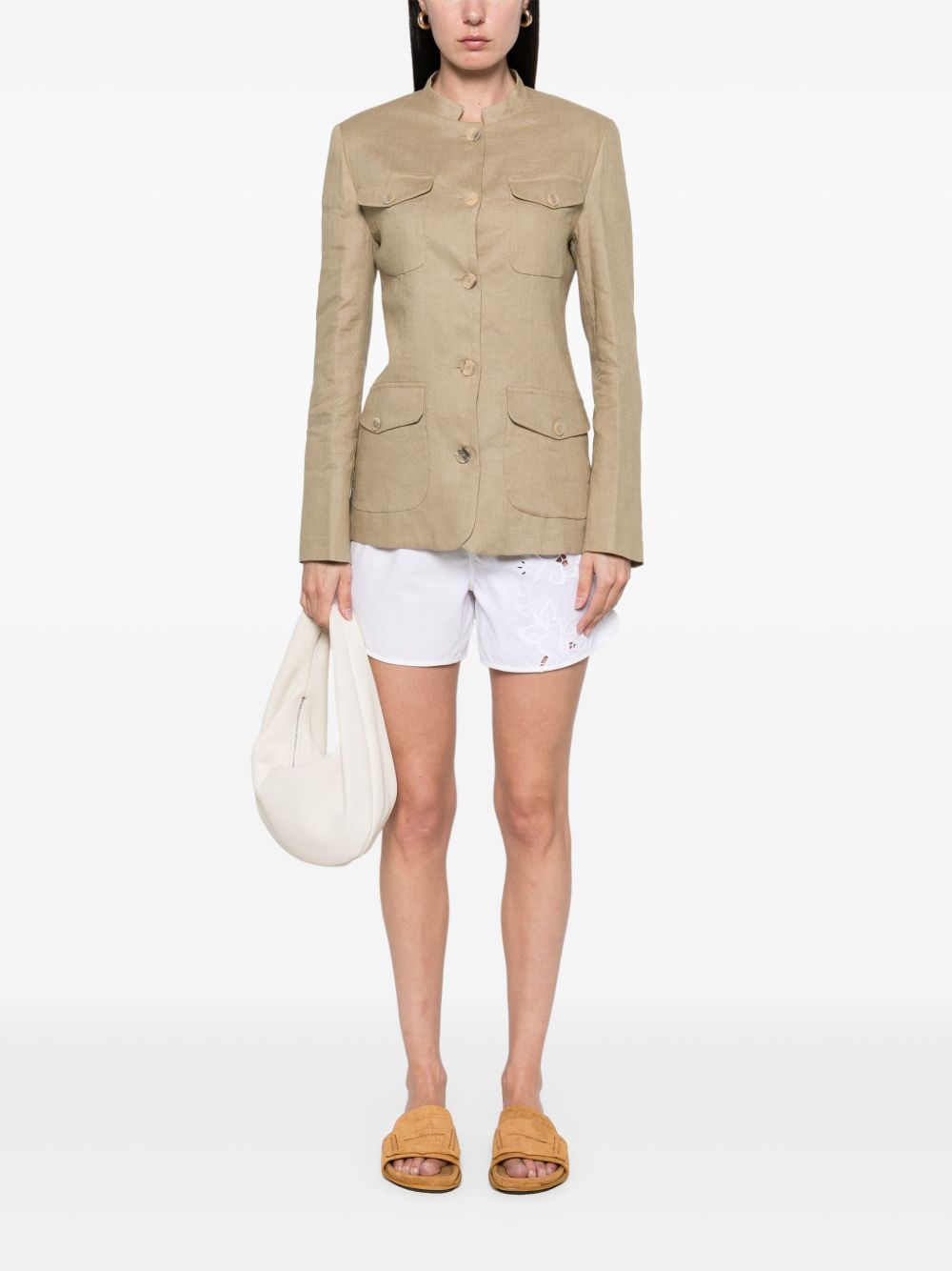 Semicouture Jackets Beige Linen