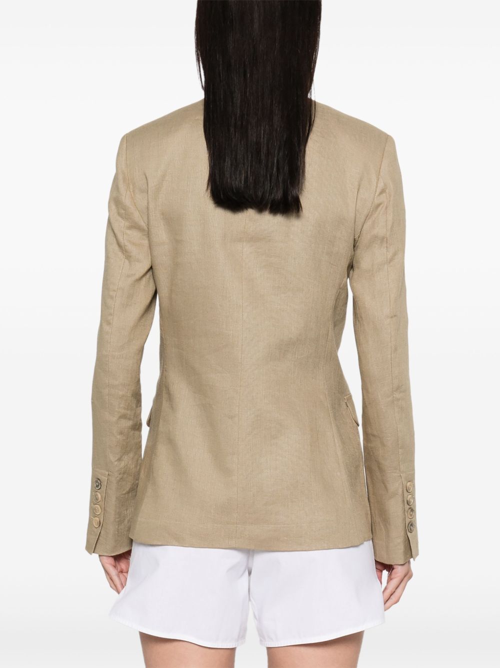 Semicouture Jackets Beige Linen