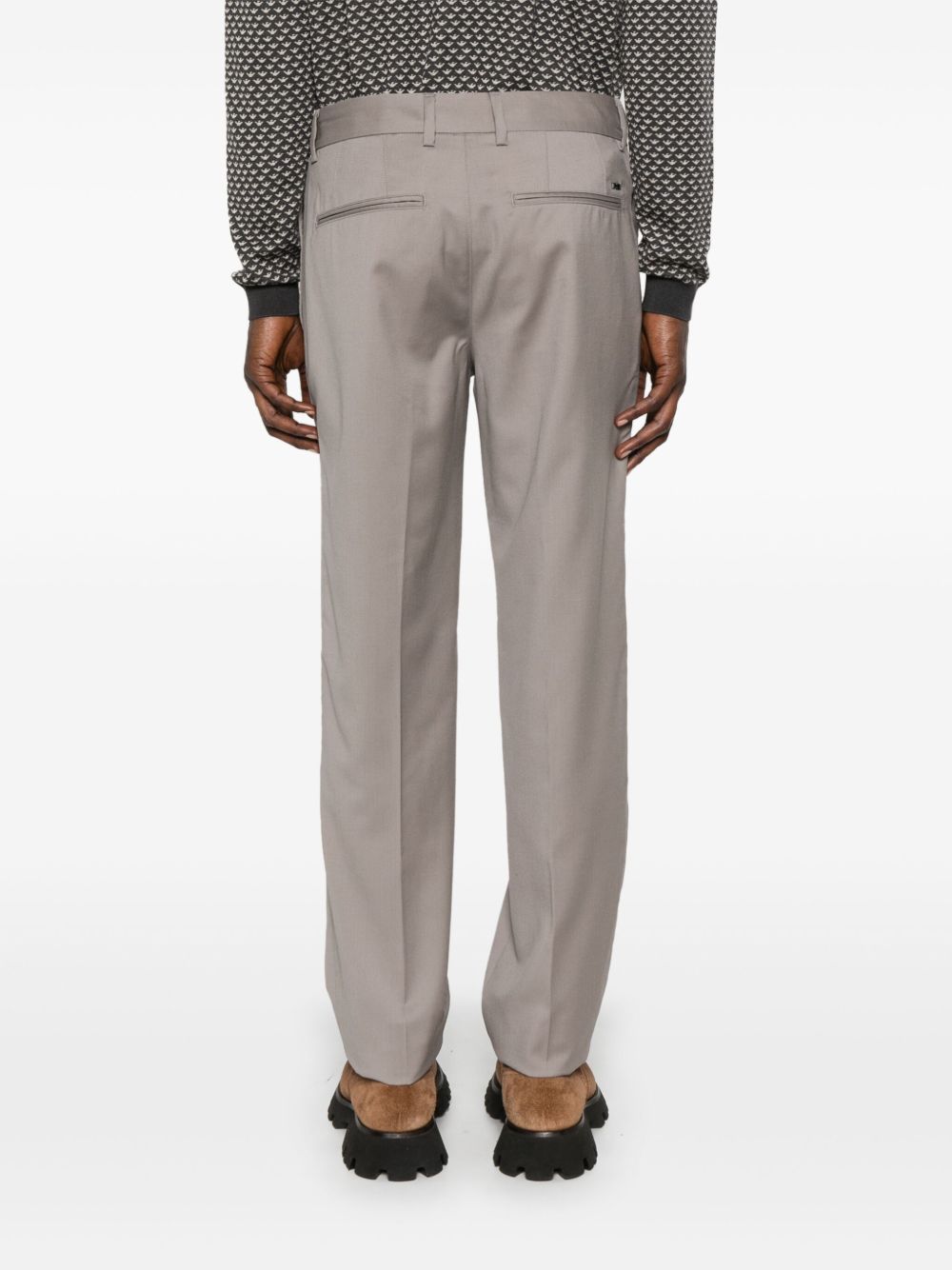 Emporio Armani Trousers Tortora Polyester