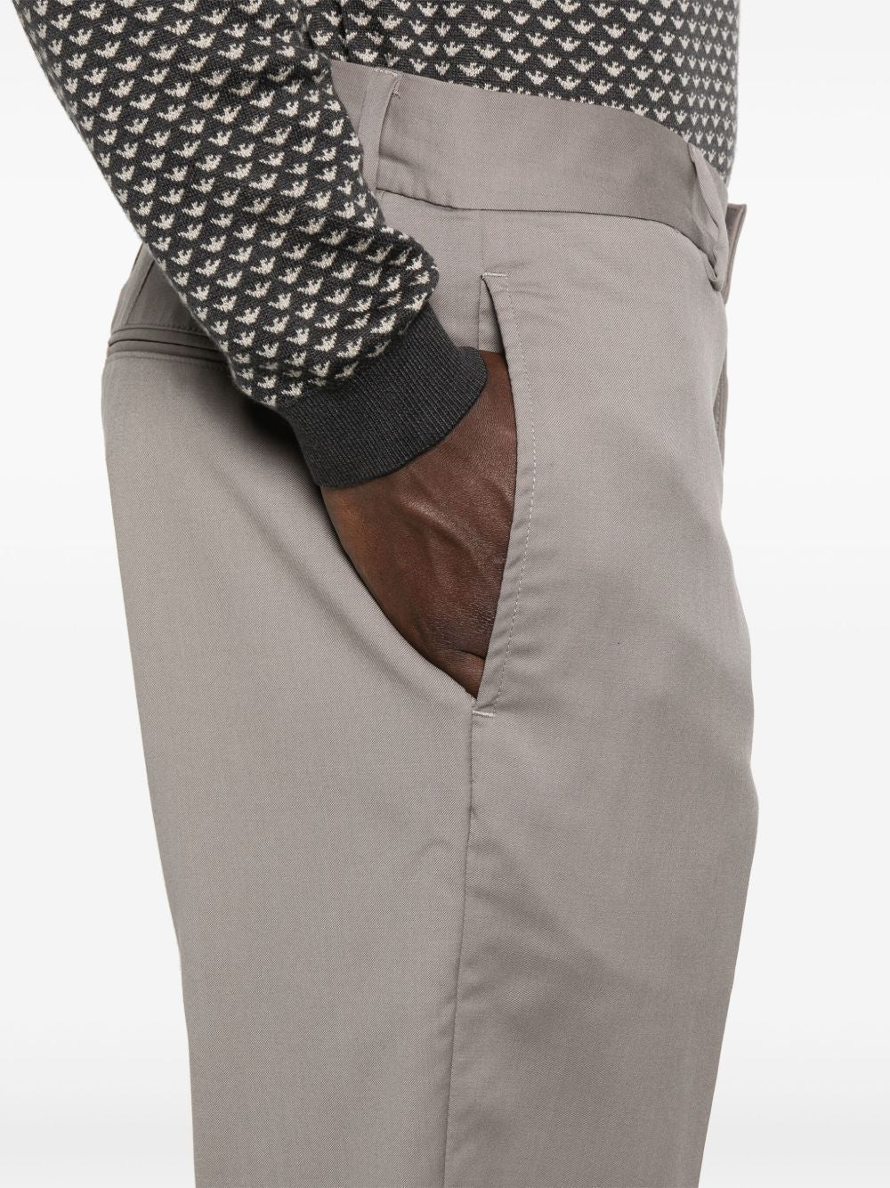 Emporio Armani Trousers Tortora Polyester