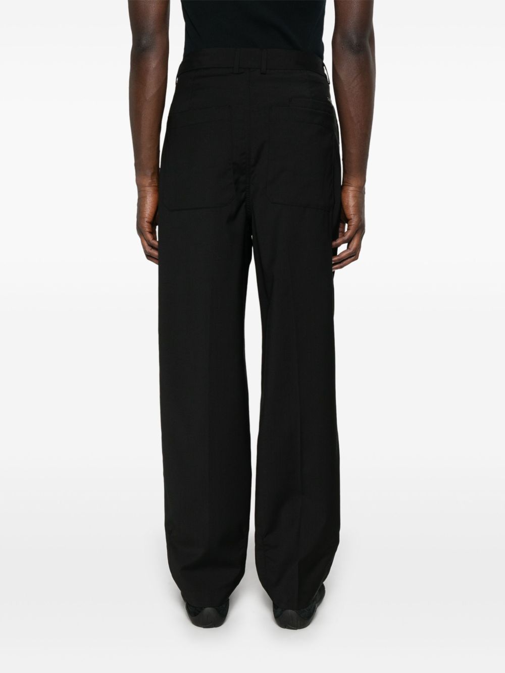 Emporio Armani Exclusive Trousers Nero Virgin Wool