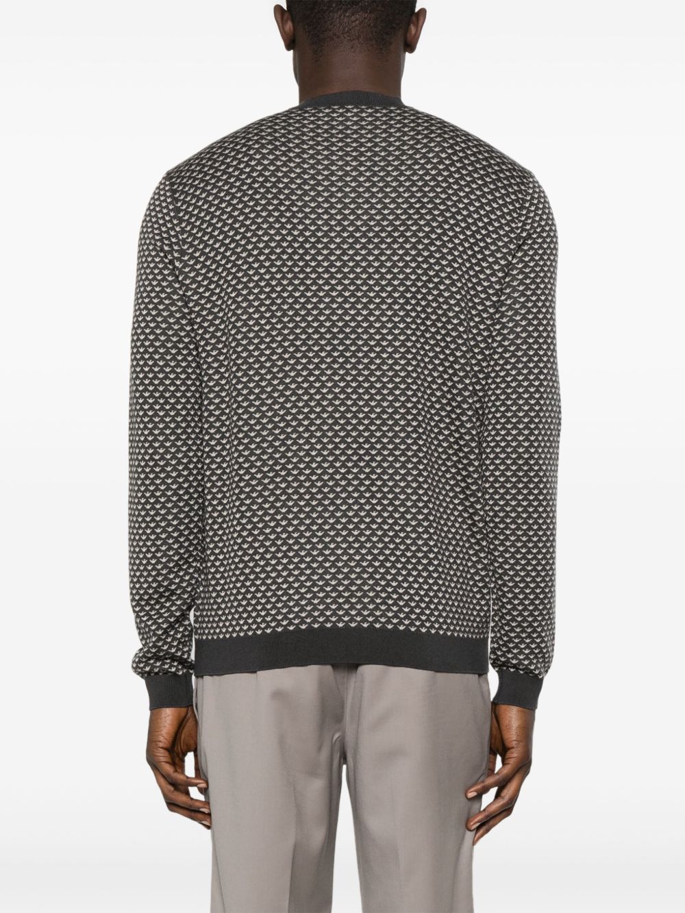 Emporio Armani Sweaters Nero Lyocellvirgin Wool Silk