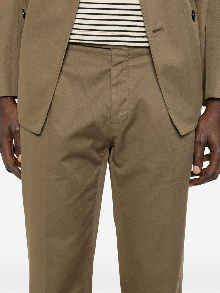 Boglioli Suit Marrone Chiaro Cotton Linen Elastane