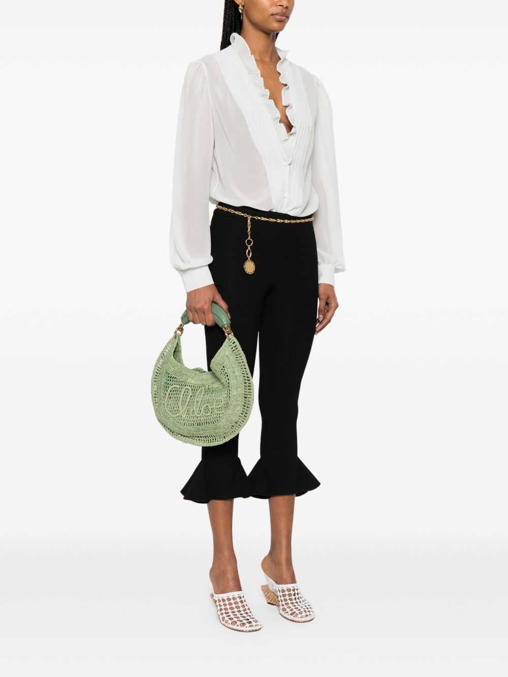 Chloè Bags Green Raffia