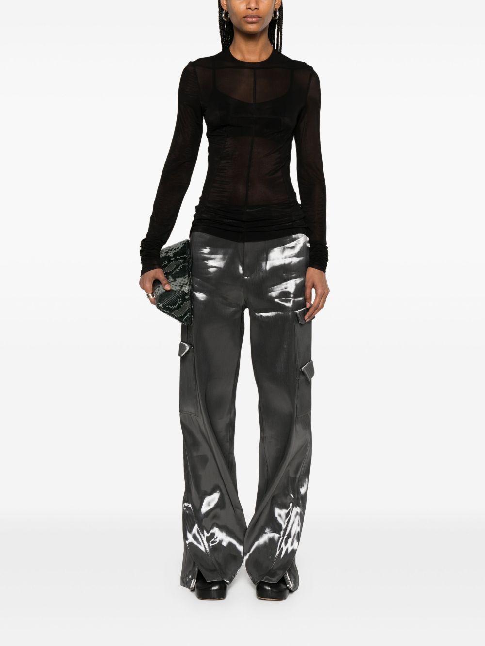 Rick Owens T-Shirts And Polos Black Cupro