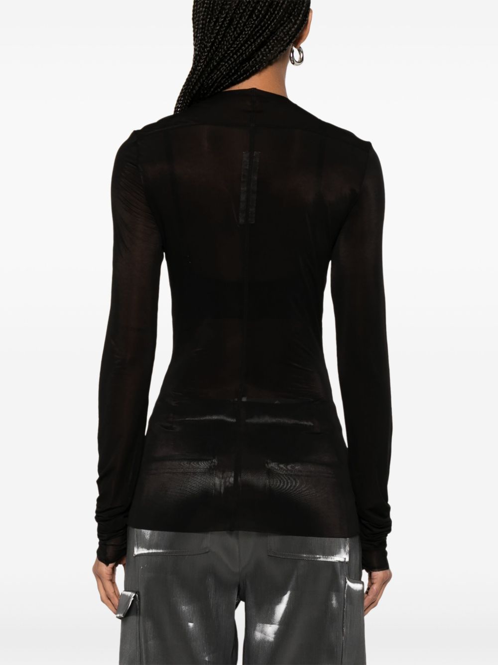 Rick Owens T-Shirts And Polos Black Cupro