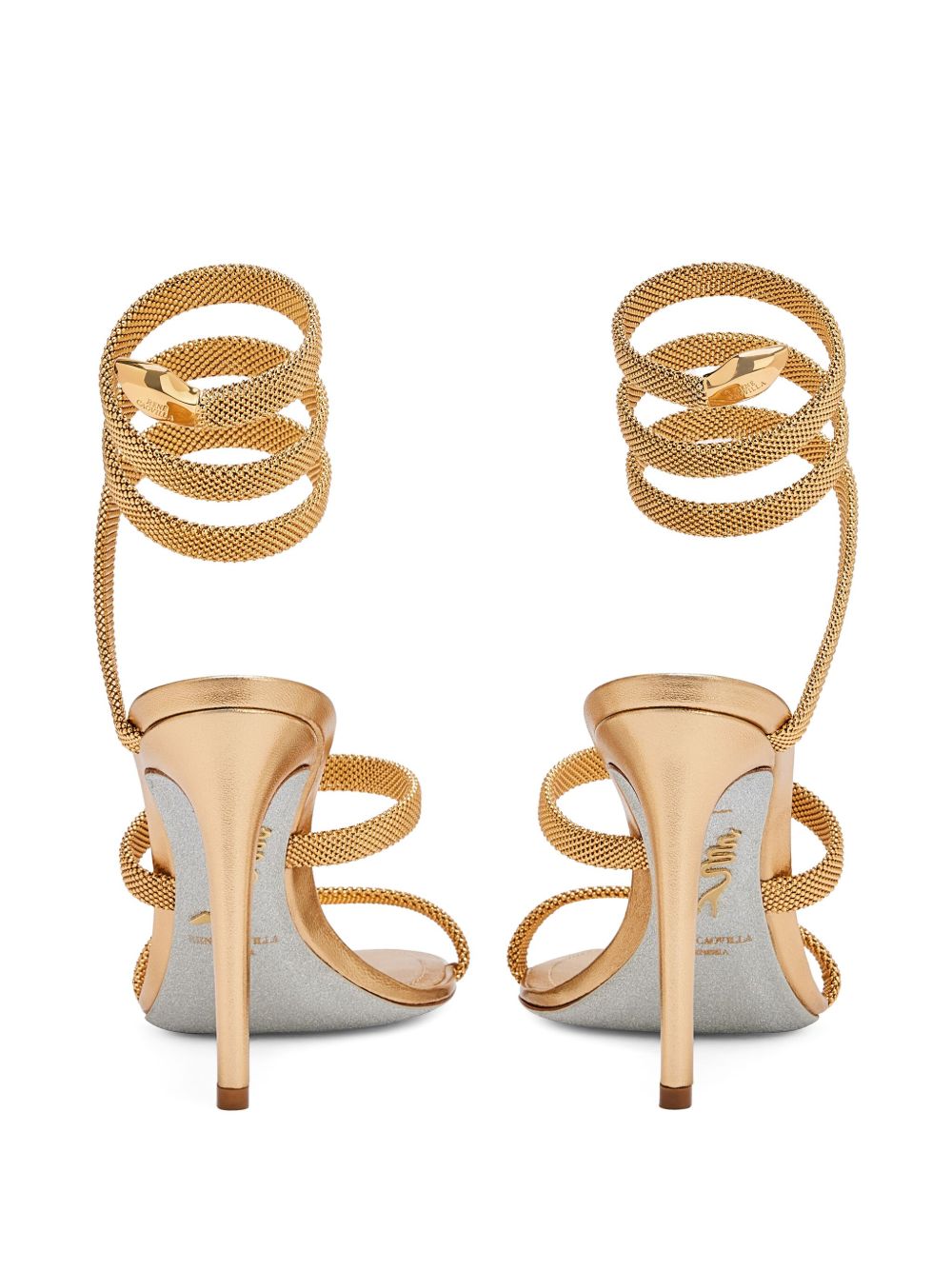 Rene Caovilla Sandals Golden Calf Leather