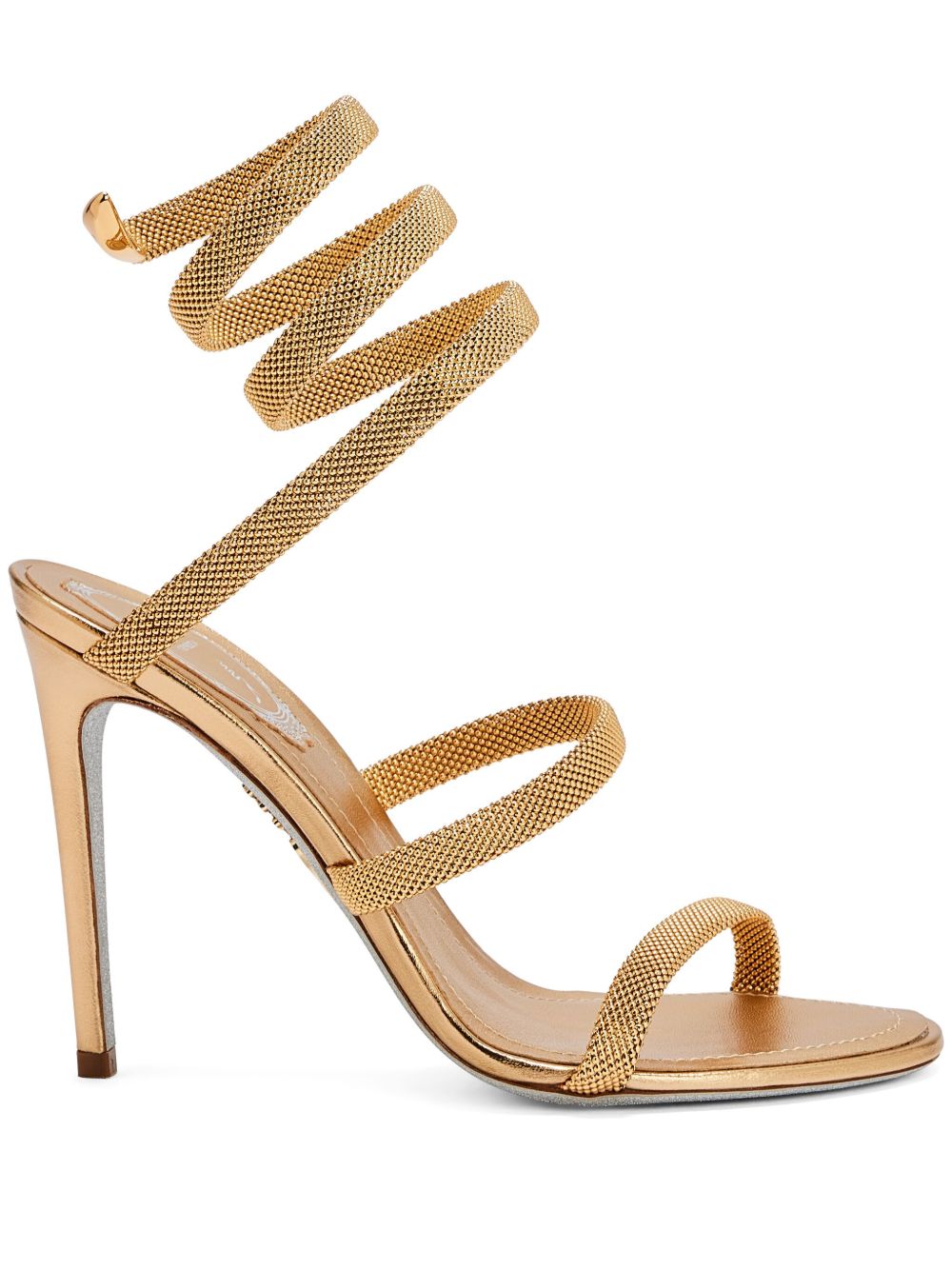 Rene Caovilla Sandals Golden Calf Leather