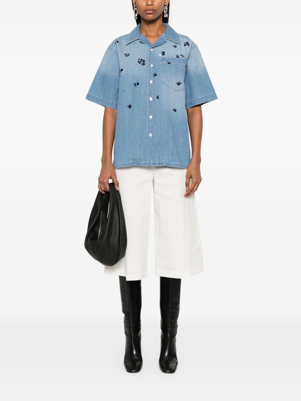 Fabiana Filippi Shirts Clear Blue Cotton