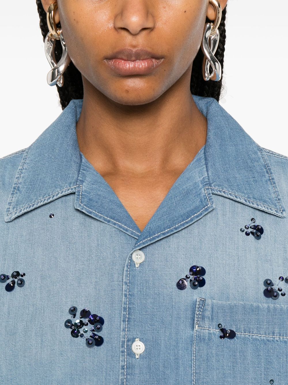 Fabiana Filippi Shirts Clear Blue Cotton