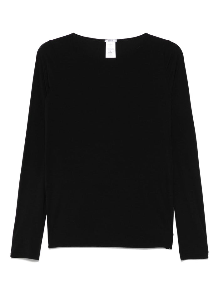 Wolford T-Shirts And Polos Black Modal Elastane