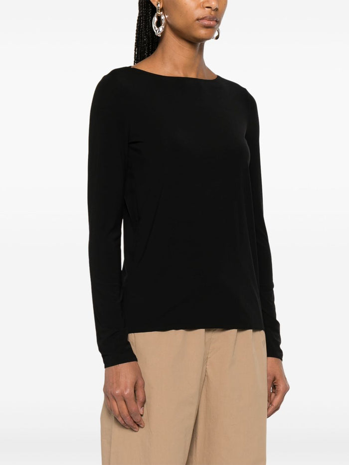 Wolford T-Shirts And Polos Black Modal Elastane