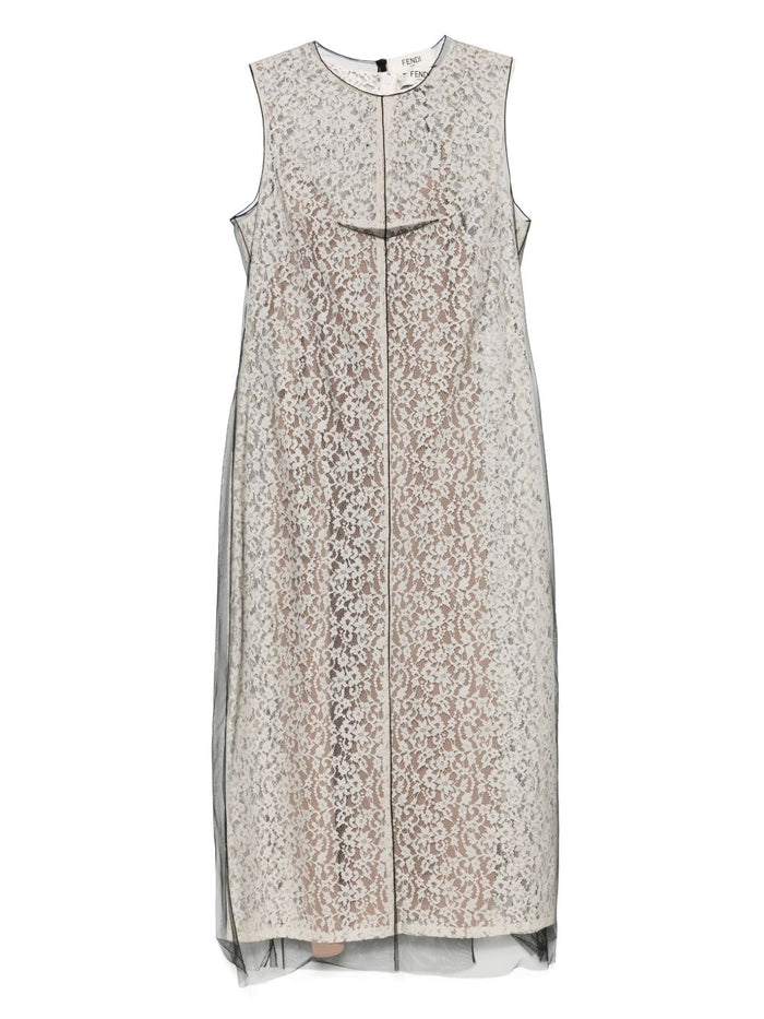 Fendi Dresses White Polyamide