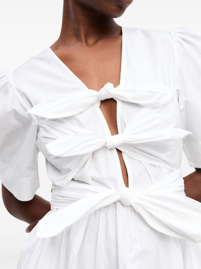Ganni Dresses White Cotton