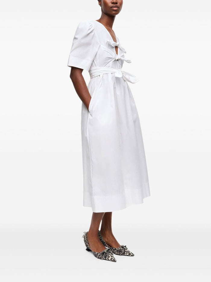 Ganni Dresses White Cotton