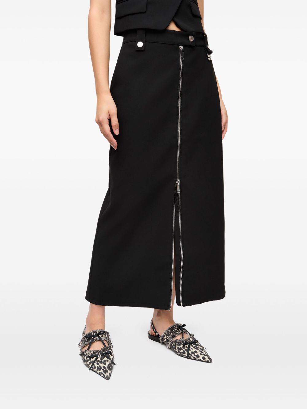 Ganni Skirts Black Polyester
