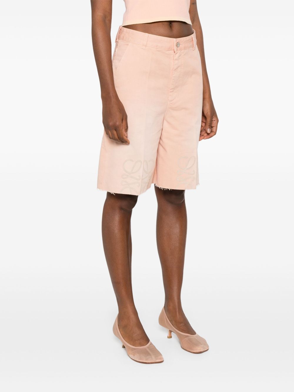 Loewe Paulas Ibiza Shorts Pink Cotton