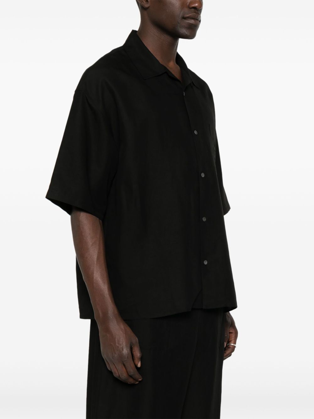 Loewe Paulas Ibiza Shirts Black Viscose Linen
