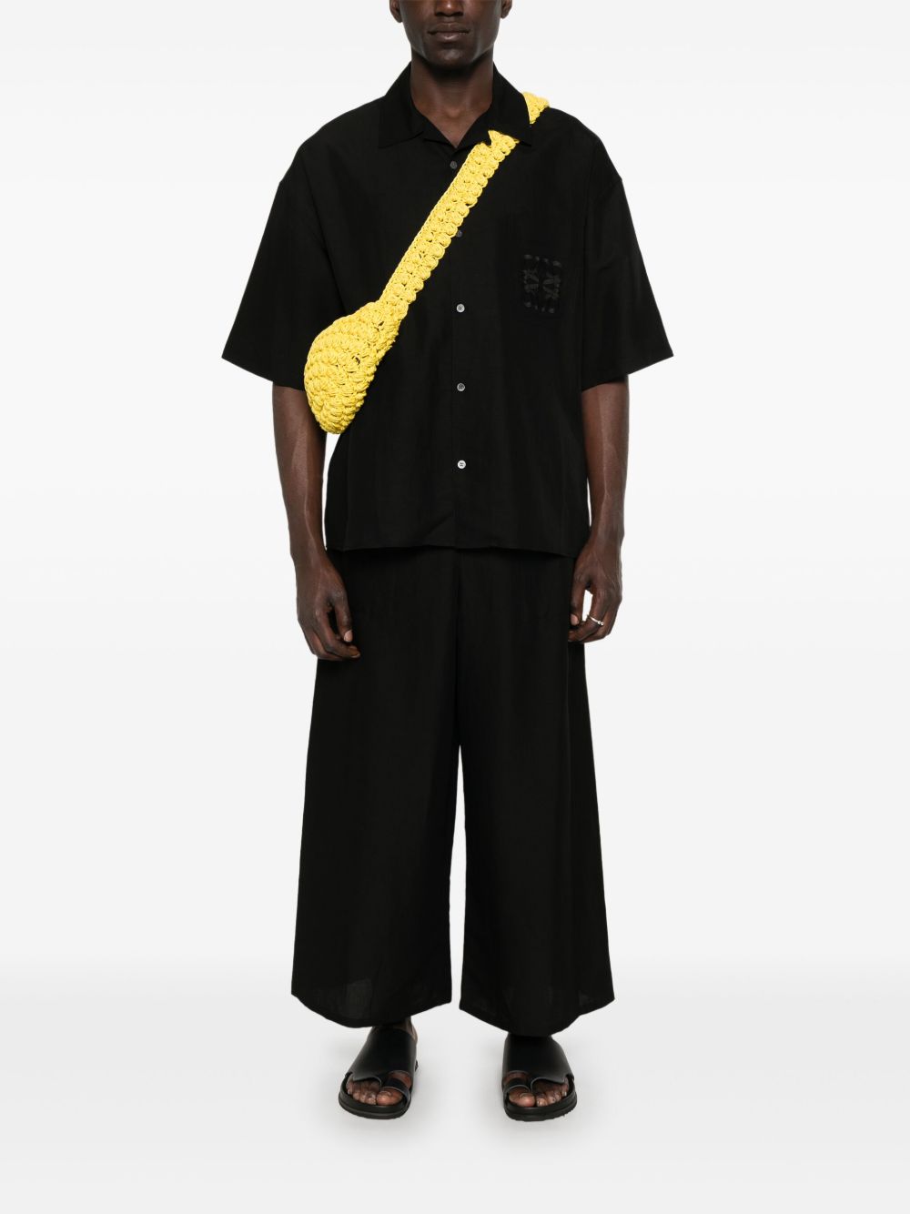 Loewe Paulas Ibiza Shirts Black Viscose Linen