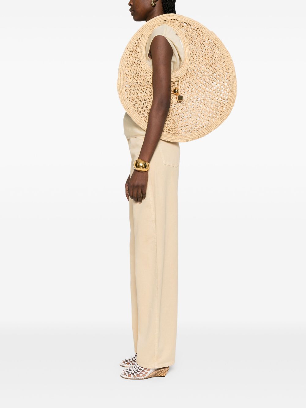 Jacquemus Bags Beige Outer: Raffia