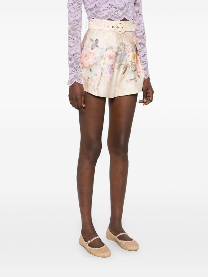 Zimmermann Shorts Ivory Linen/flax