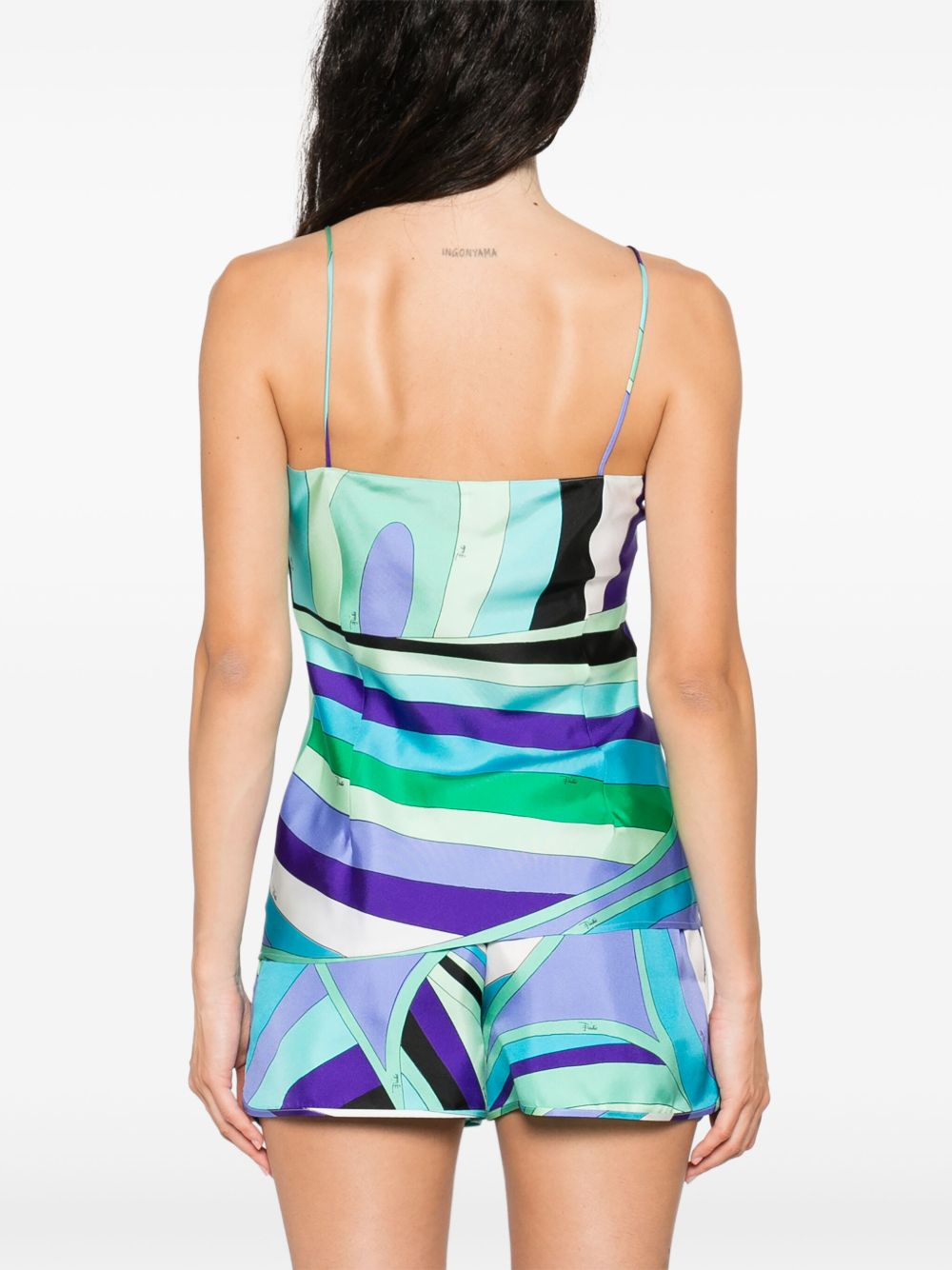 Pucci Top Verde Acqua Natural (other)->silk100.0 %