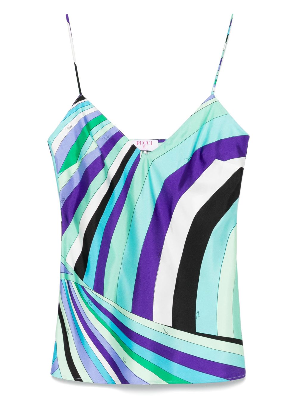 Pucci Top Verde Acqua Natural (other)->silk100.0 %