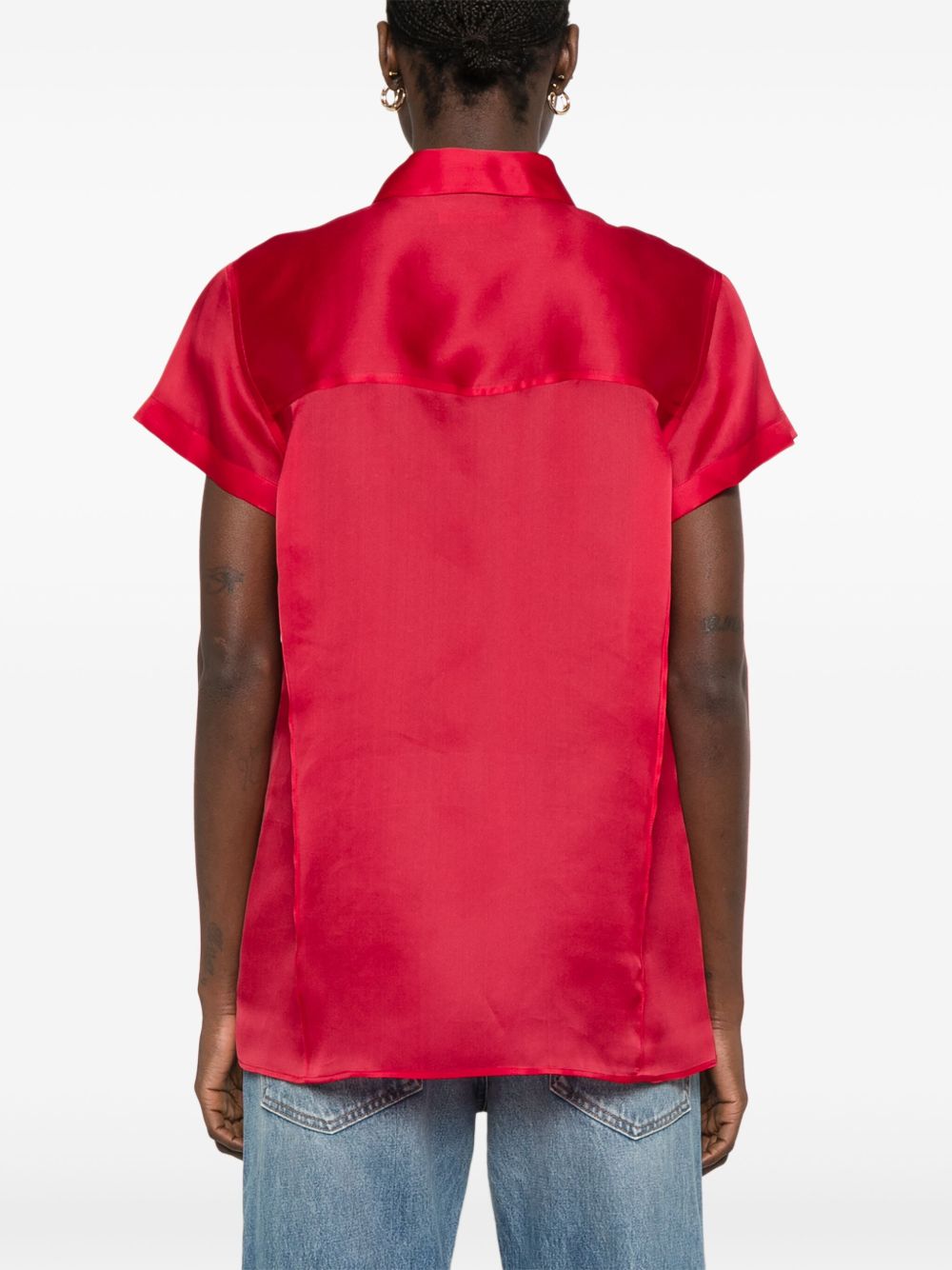 Khaite Shirts Red Silk